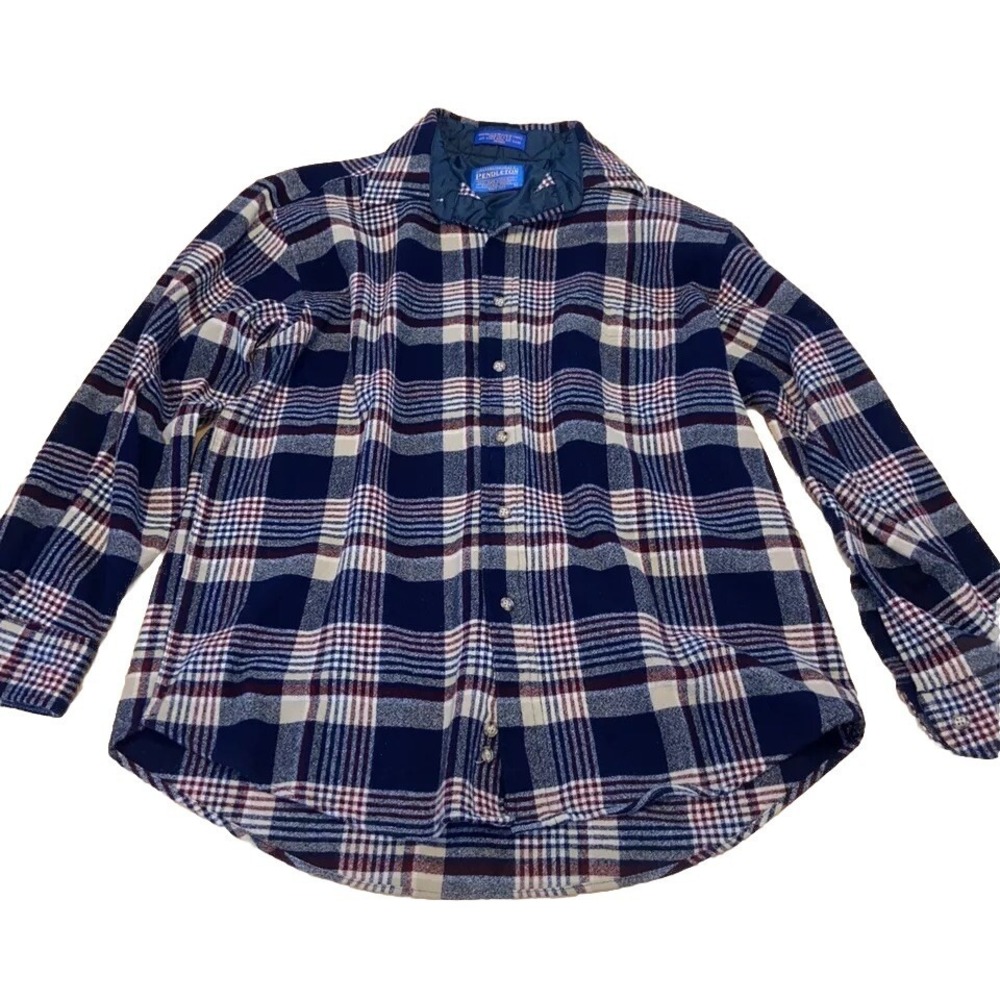 pendleton‎ Mens wool shirt Flannel Size Large